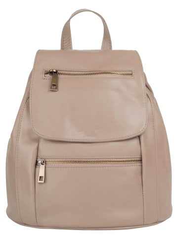Samantha Look City-Rucksack echt Leder in rosa