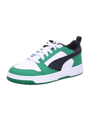 Puma Jungen- Halbschuhe Puma Rebound V6 Lo Jr in Weiß