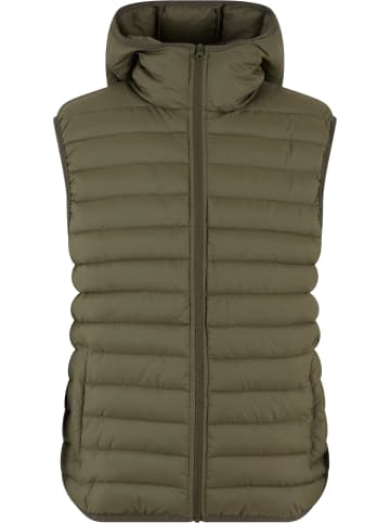 Urban Classics Urban Classics Basic Light Weigh Vest With Hood in darkolive