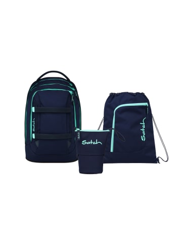 Satch Schulrucksack-Set PACK "Ocean Mint" 3-tlg. in Blau