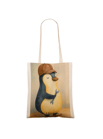 Mr. & Mrs. Panda Shopping Tasche Wenn Papa es nicht reparieren k... in Weiß