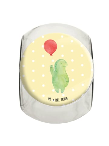 Mr. & Mrs. Panda Bonbonglas Schildkröte Luftballon ohne Spruch in Gelb Pastell