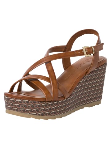 Marco Tozzi Sandalette in COGNAC COMB