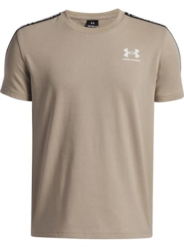 Under Armour Sportshirt "Icon Taped T-Shirt" in Braun