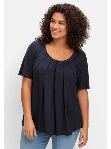 sheego T-Shirt in tiefblau