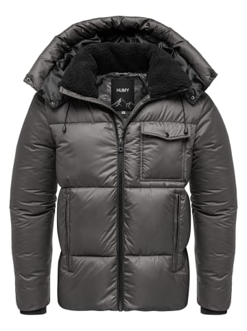 Humy Winterjacke mit Kapuze in Grau