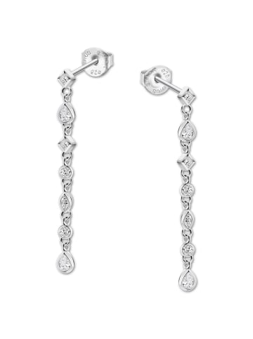 LOTUS silver Ohrringe Silber 925 Sterling Silber Zirkoniastein Ohrstecker