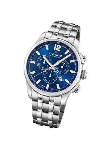 Candino Chronograph-Armbanduhr Candino Sport silber groß (ca. 44mm)