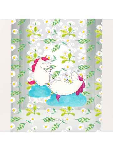 Mr. & Mrs. Panda Windlicht Einhorn Sekt ohne Spruch in Transparent