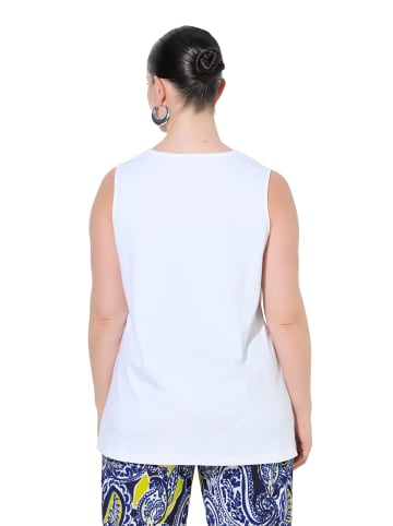 Ulla Popken Strick-Top in schneeweiß