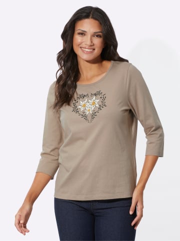 Sieh an! 3/4-Arm-Shirt in sesam-champagner