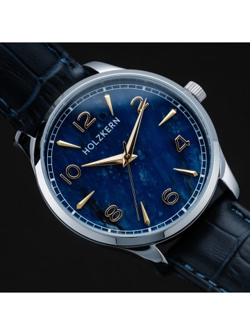 Holzkern Herrenarmbanduhr Primetime Sodalith/Silberfarben