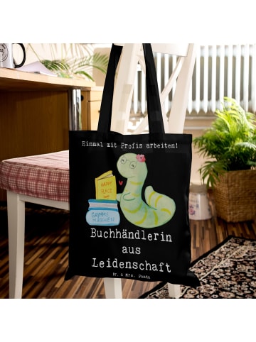 Mr. & Mrs. Panda Shopper Buchhändlerin Leidenschaft mit Spruch in Schwarz
