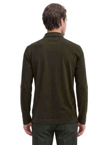 Marc O'Polo Langarm-Poloshirt regular in Wooden Earth
