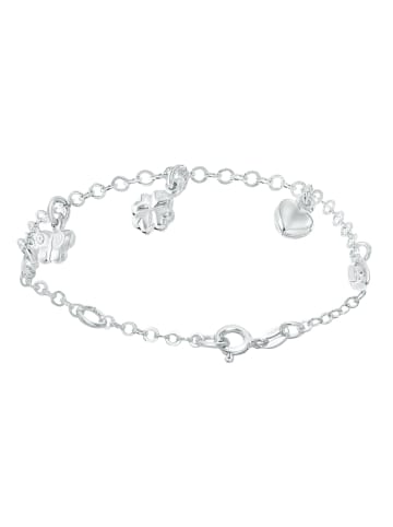 Lucardi 925 Silber Armband Herz