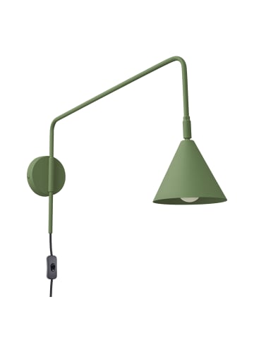 Nice Lamps Wandlampe ZYLO 1 olive H 30 cm