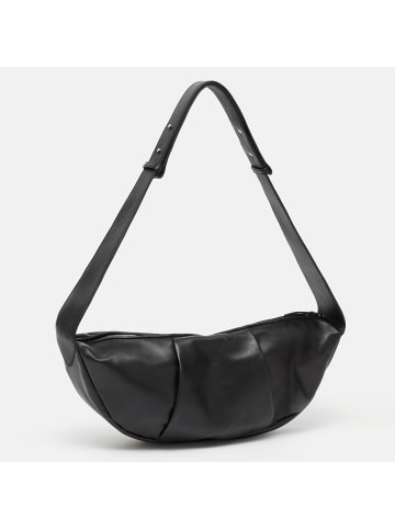 Les Visionnaires Zoe Essential Schultertasche Leder 46 cm in black