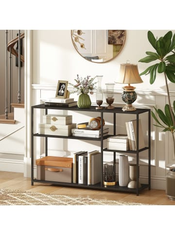 HOMCOM Konsolentisch-110L x 30B x 75H cm-Schwarz