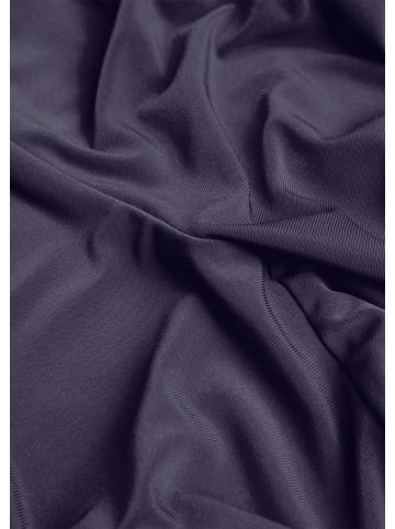 GOLDNER Kurzgröße:  Jerseyhose Martha mit Bundfalten in amethyst