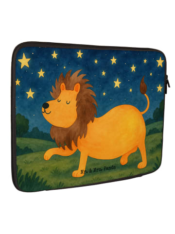 Mr. & Mrs. Panda Laptophülle Sternzeichen Löwe Design ohne Spruch in Weiß