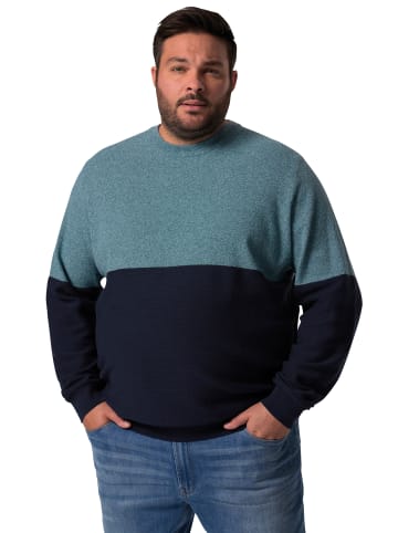 Men Plus Pullover in navy blau