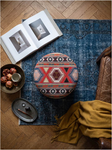 KADIMA DESIGN Sitzhocker Stoff, handgefertigt, fertig montiert, Boho