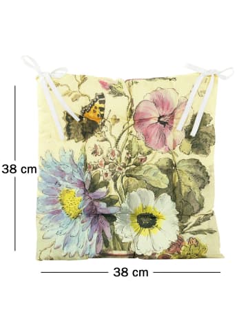 JACK Outdoor Motiv Stuhlkissen Sitzkissen 38x38cm Wasserfest in Blumenwiese