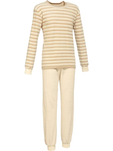 Götting Frottee Schlafanzug naturbelassen in natur