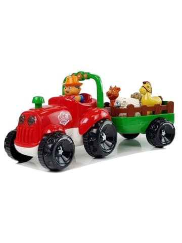 Wisam® Traktor mit Anhänger, Tiere für Babys, Batterien, Licht