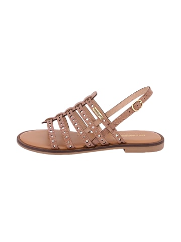 Les Tropéziennes par M Belarbi Flache Ledersandalen von Helectron Braun