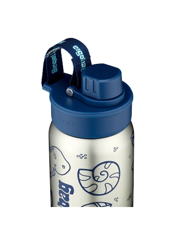 Ergobag Edelstahl Trinkflasche in blau