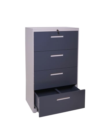 MCW Hängeregisterschrank A10, 132x76x46cm grau-dunkelgrau