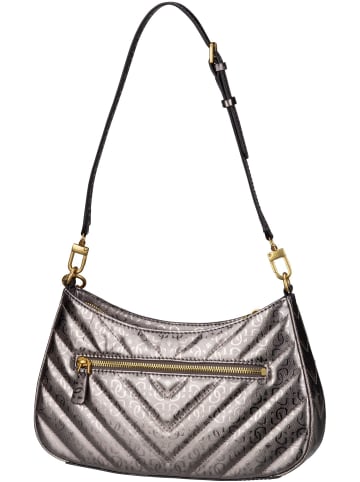 Guess Abendtasche Jania Top Zip Shoulder Bag in Pewter