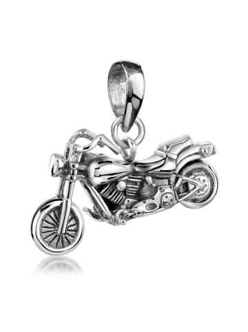 KUZZOI Anhänger 925 Sterling Silber Motorrad in Silber