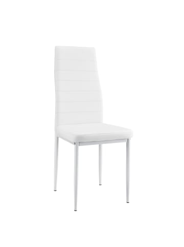 en.casa Esszimmerstuhl 2er Set in Weiß (H)96cm (B)43cm (T)52cm