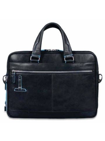 Piquadro Blue Square Aktentasche III Leder 39 cm Laptopfach in nachtblau