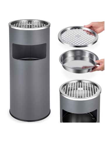 tectake Standaschenbecher  25 x 61 cm, anthrazit