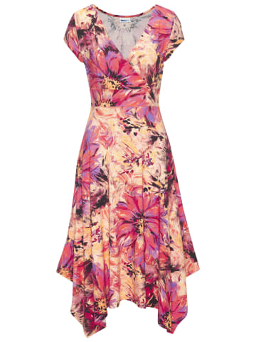 Beach Time Jerseykleid in pink bedruckt