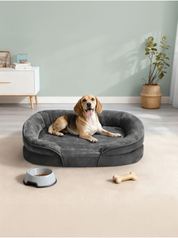 Feandrea Hundebett Blomfy in Schiefergrau - (B)76 x (H)18 x (T)51 cm
