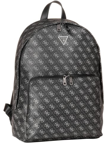 Guess Rucksack / Backpack Milano 4G Eco Compact in Dark Black