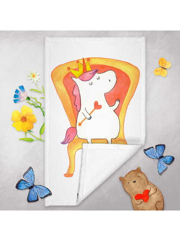 Mr. & Mrs. Panda Handtuch Einhorn Prinzessin ohne Spruch in Weiß