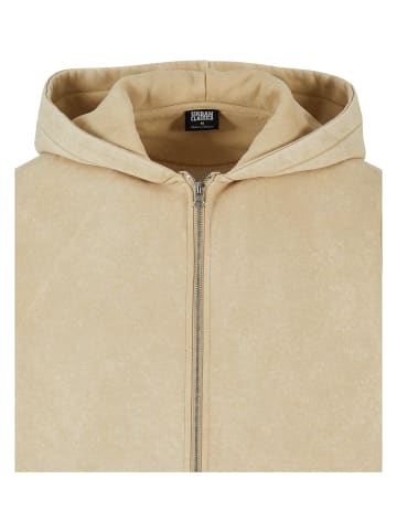 Urban Classics Zip-Kapuzenpullover in unionbeige