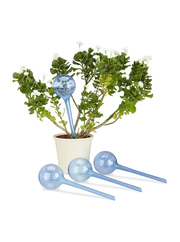 relaxdays 8x Bewässerungskugeln in Blau