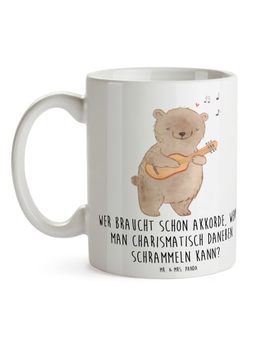 Mr. & Mrs. Panda Kaffeebecher Charisma Gitarre mit Spruch in Weiß