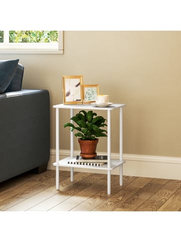 HOMCOM Couchtsich-40L x 30B x 52,5H cm-Weiß