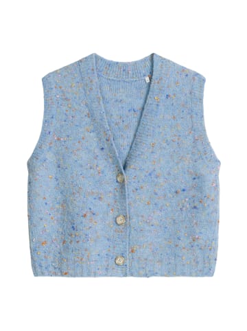 Marc O'Polo DENIM Ärmelloser Bouclé-Cardigan regular in Blue Dusk