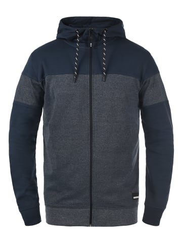 !SOLID Kapuzensweatjacke in blau