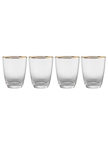 Butlers Butlers Wasserglas GOLDEN TWENTIES 4er-Set in Durchsichtig