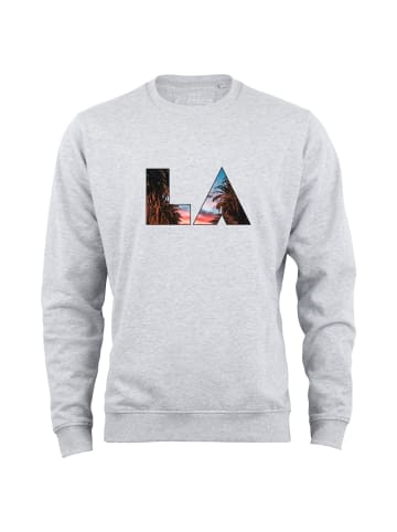 Cotton Prime® Sweatshirt Skyline  Los Angeles - Weltenbummler Kollektion in Grau-Melange