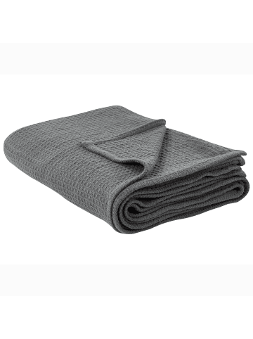 Beliani Tagesdecke RAGALA in Grau - (W) 220 x (L) 240 cm